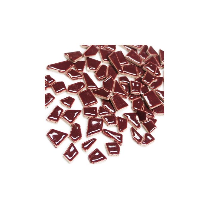 Puzzelstukjes donkerrood