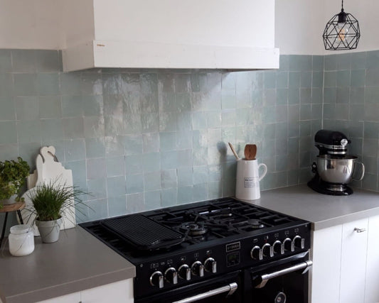 De Tegel BV Zellige Alhambra nr 37 Pastice 10x10 cm, afname per doos van 1 m²