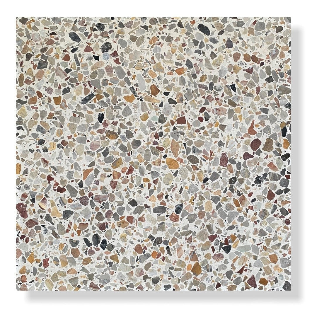 De Tegel BV Terrazzo Collezione Sassi Bologna 60x60x2 cm, afname per tegel van 0,36 m²
