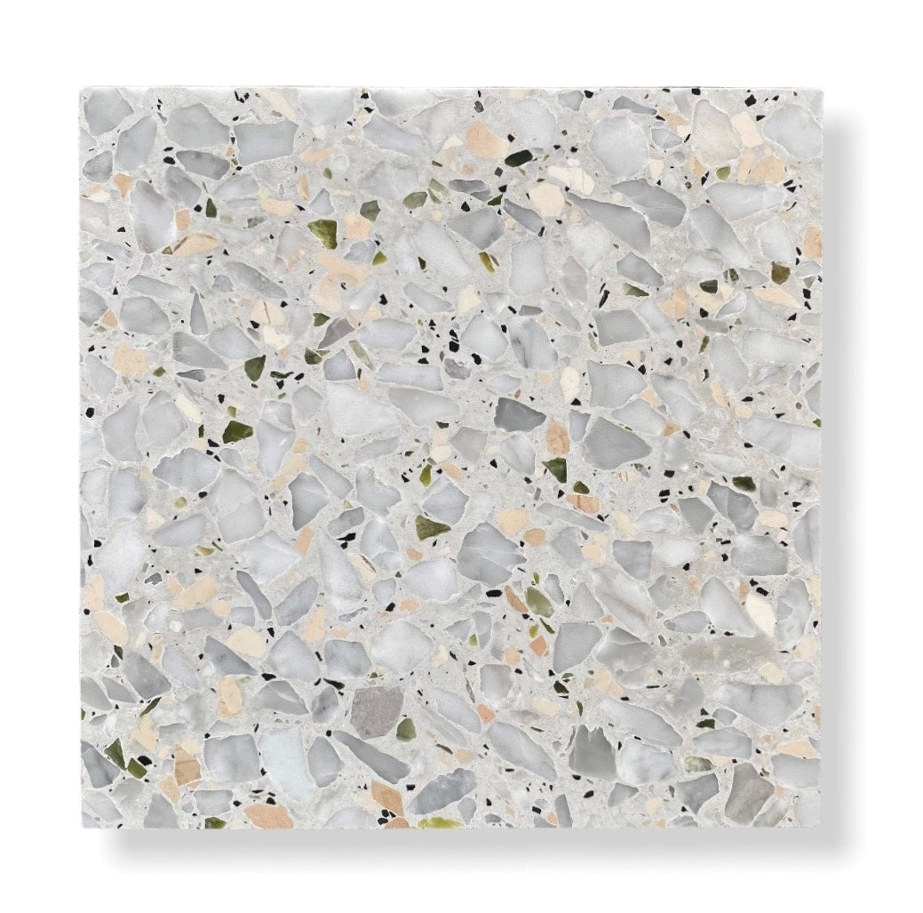 De Tegel BV Terrazzo Collezione Sassi Siracusa 60x60x2 cm, afname per tegel van 0,36 m²