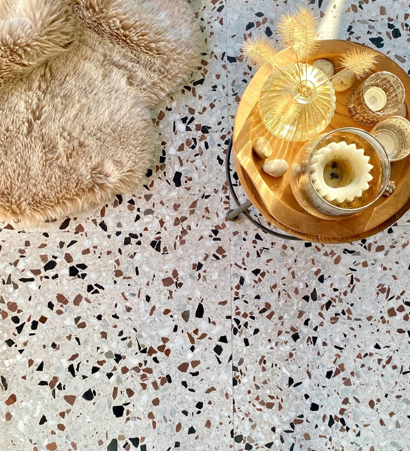 De Tegel BV Terrazzo Collezione Sassi Romagna 60x60x2 cm, afname per tegel van 0,36 m²