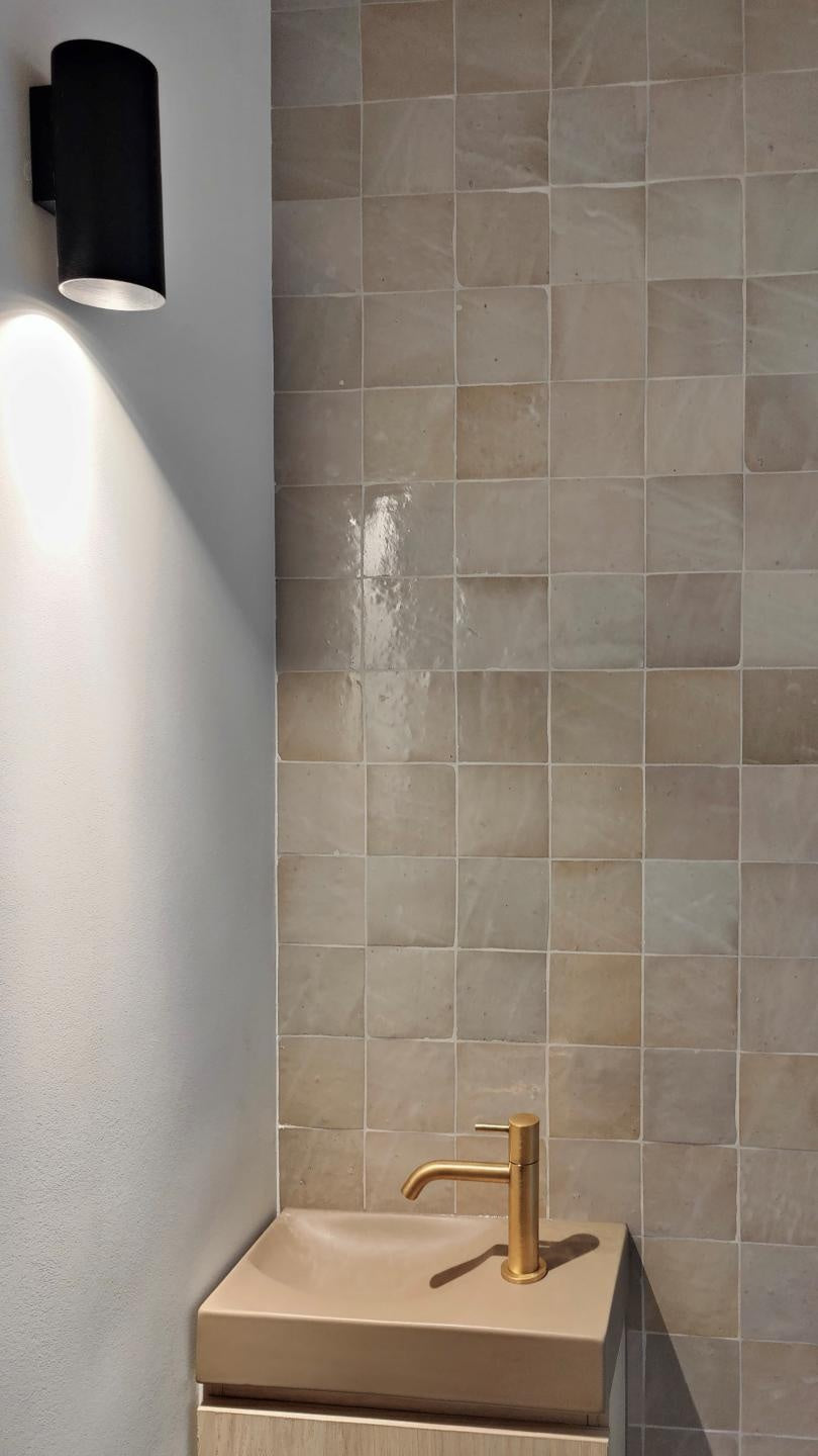 De Tegel BV Zellige Alhambra nr 22 Sable 10x10 cm, afname per doos van 1 m²