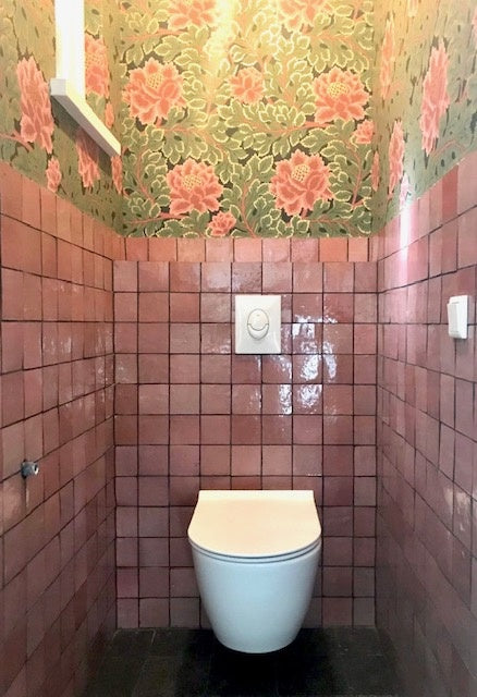 De Tegel BV Zellige Alhambra nr 05 Rose 10x10 cm, afname per doos van 1 m²