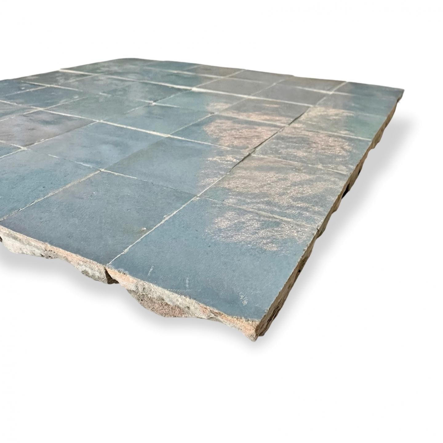 De Tegel BV Zellige Alhambra nr 23 Blue Ciel 10x10 cm, afname per doos van 1 m²