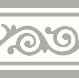 Cementtegel Patroon Curly Line 1084 20x20x1.6 cm a 0,48 m²