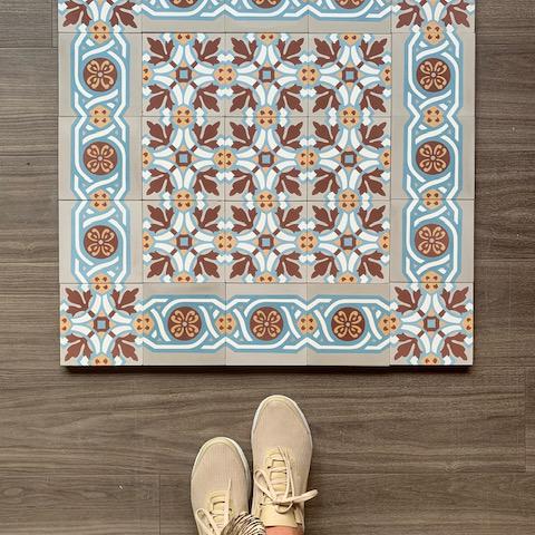 Cementtegel Patroon Oda 2399 20x20x1.6 cm a 0,48 m²