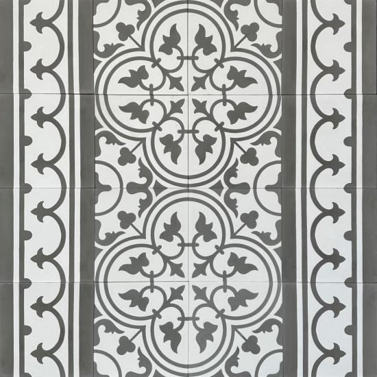 Cementtegel Patroon WVL 1083 20x20x1.6 cm a 0,48 m²