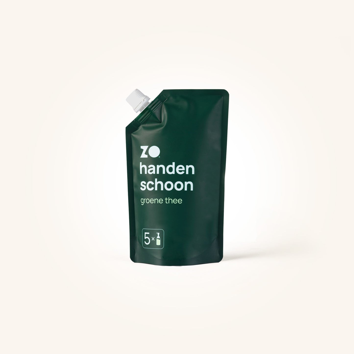 Zo. handen schoon navulzak groene thee. Hiermee kunt u 5 keer uw handenschuimer mee vullen