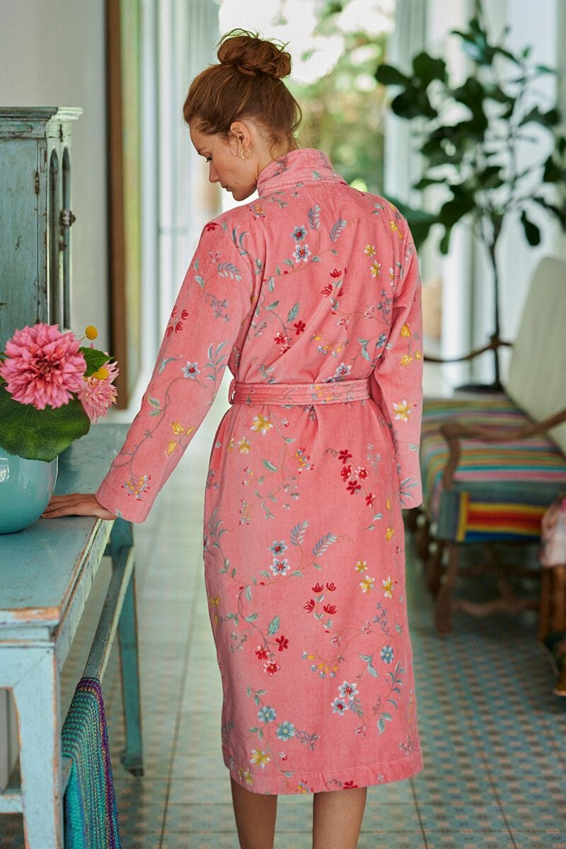Pip Studio Les Fleurs badjas roze