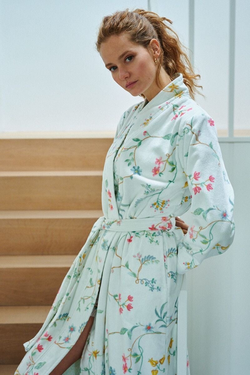 Pip Studio Les Fleurs badjas wit