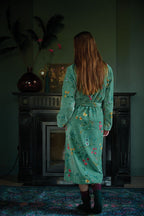 Pip Studio Les Fleurs badjas groen