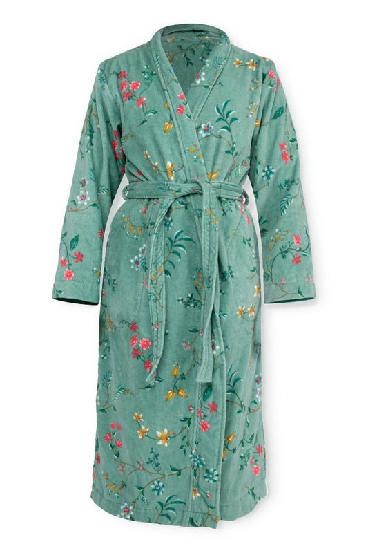 Pip Studio Les Fleurs badjas groen