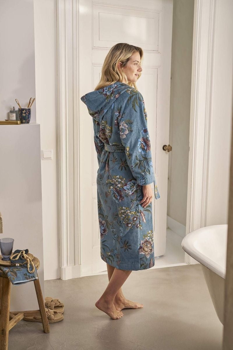 Pip Studio Secret Garden badjas blauw