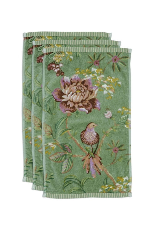 Pip Studio Secret Garden gastendoek 30x50 cm set van drie