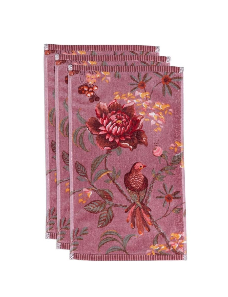Pip Studio Secret Garden gastendoek 30x50 cm set van drie