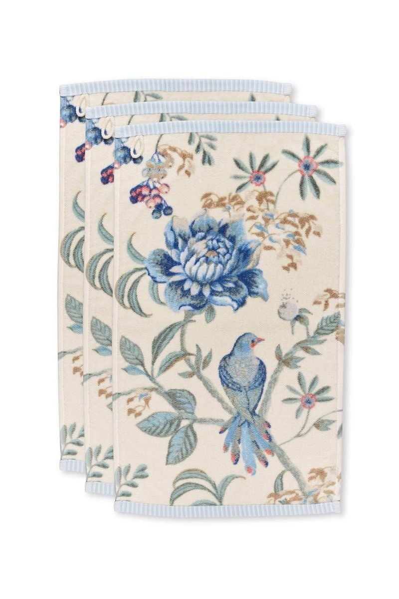 Pip Studio Secret Garden gastendoek 30x50 cm set van drie