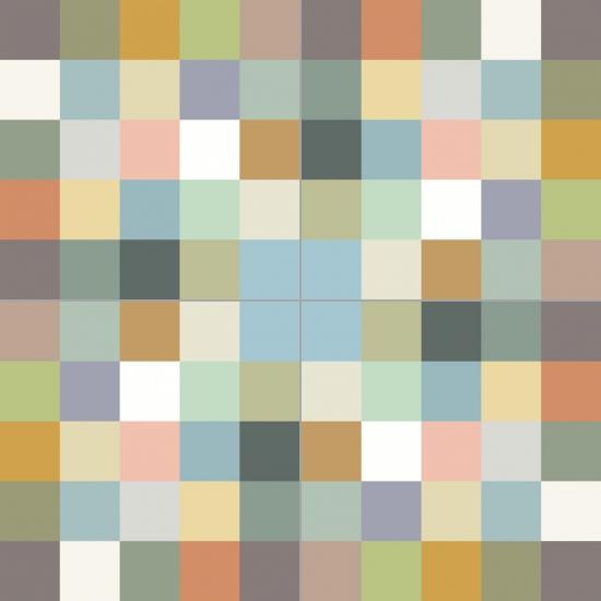 De Tegel BV cementtegel Patroon Color All 2 20x20x1,6 cm, afname per doos van 0,48 m²