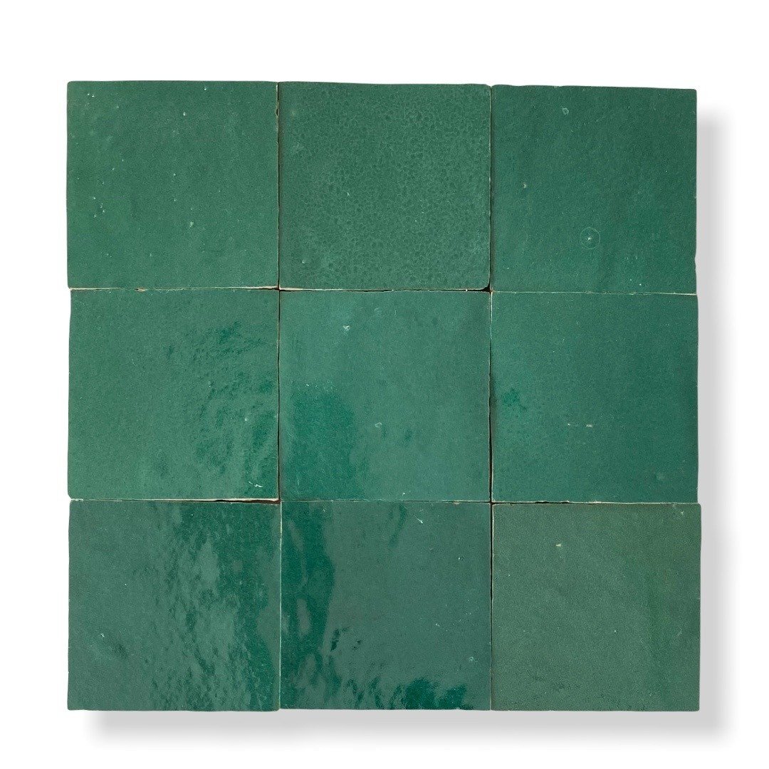 De Tegel BV Zellige Alhambra nr 24 Mousse 10x10 cm, afname per doos van 1 m²