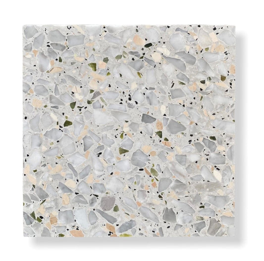 De Tegel BV Terrazzo Collezione Sassi Siracusa 60x60x2 cm, afname per tegel van 0,36 m²