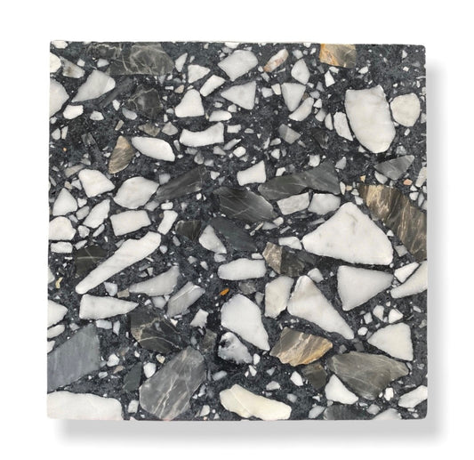 De Tegel BV Terrazzo Collezione Sassi Primitivo 60x60x2 cm, afname per tegel van 0,36 m²