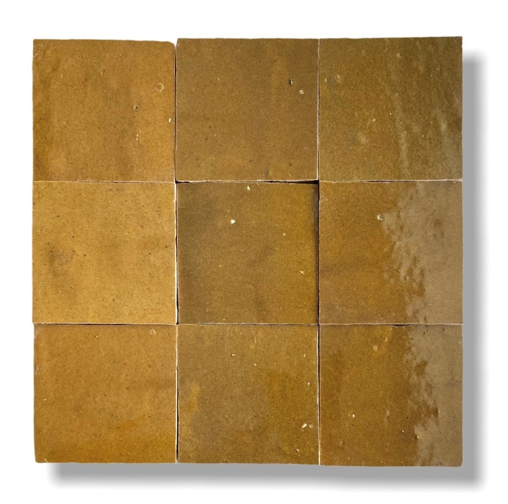 De Tegel BV Zellige Alhambra nr 20 Brun 10x10 cm, afname per doos van 1 m²