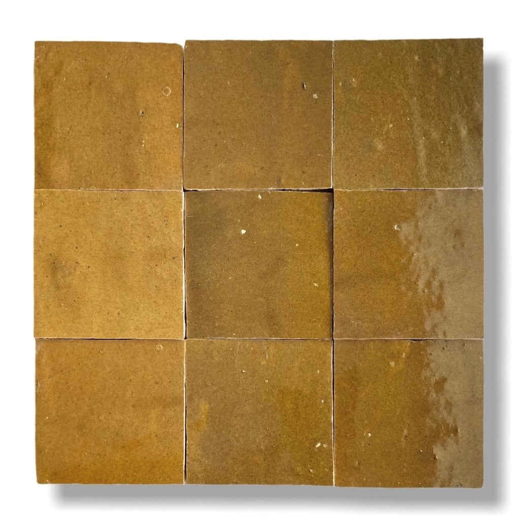 De Tegel BV Zellige Alhambra nr 20 Brun 10x10 cm, afname per doos van 1 m²