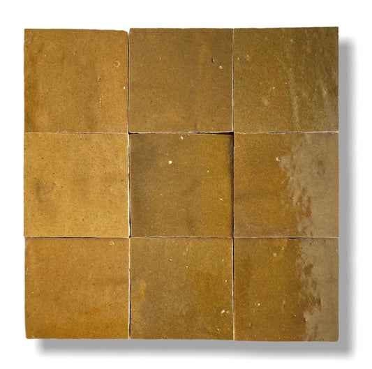 De Tegel BV Zellige Alhambra nr 20 Brun 10x10 cm, afname per doos van 1 m²