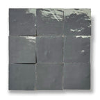 De Tegel BV Zellige Alhambra nr 40 Gris Fonce 10x10 cm, afname per doos van 1 m²