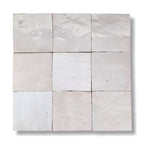 De Tegel BV Zellige Alhambra nr 06 Blanc Casse 10x10 cm, afname per doos van 1 m²