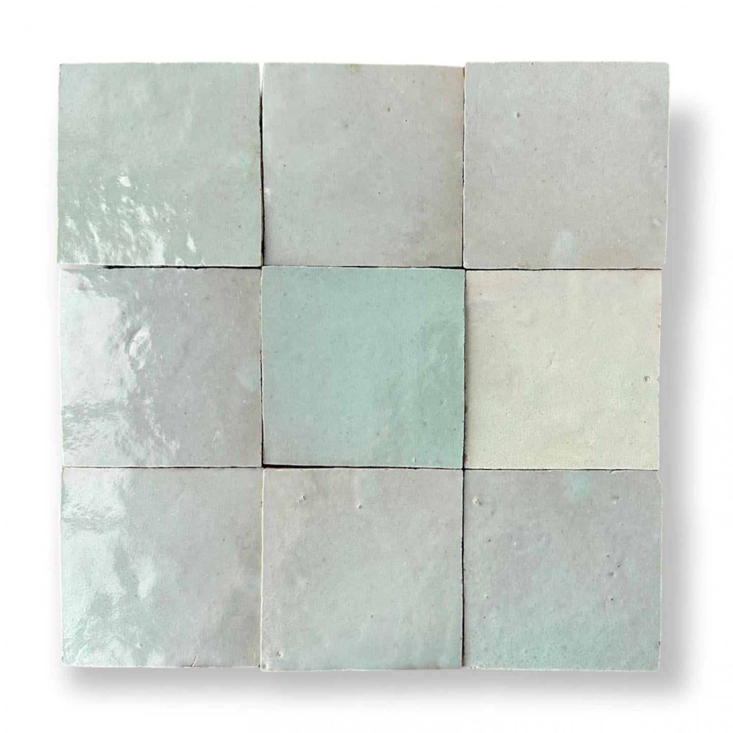 De Tegel BV Zellige Alhambra nr 37 Pastice 10x10 cm, afname per doos van 1 m²