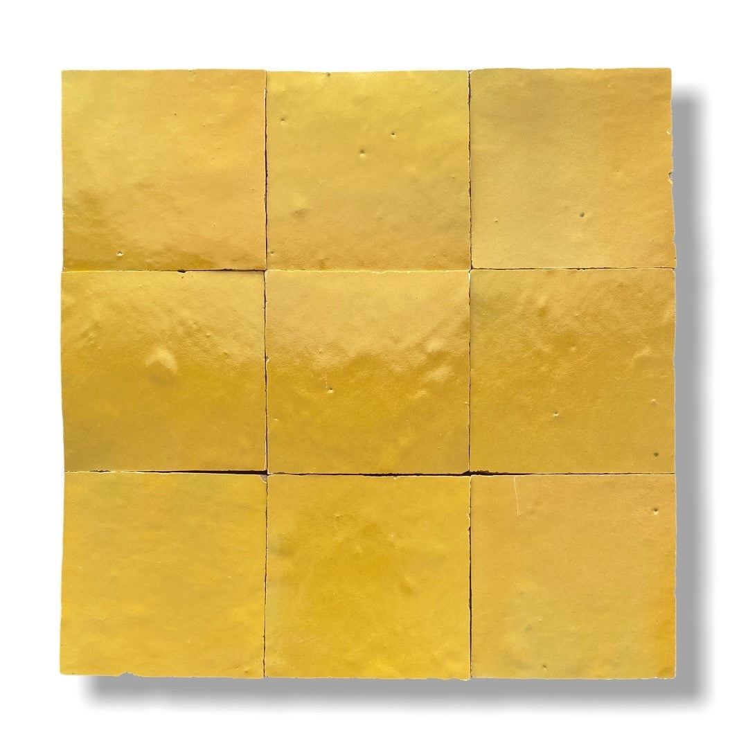 De Tegel BV Zellige Alhambra nr 32 Tournesol 10x10 cm, afname per doos van 1 m²