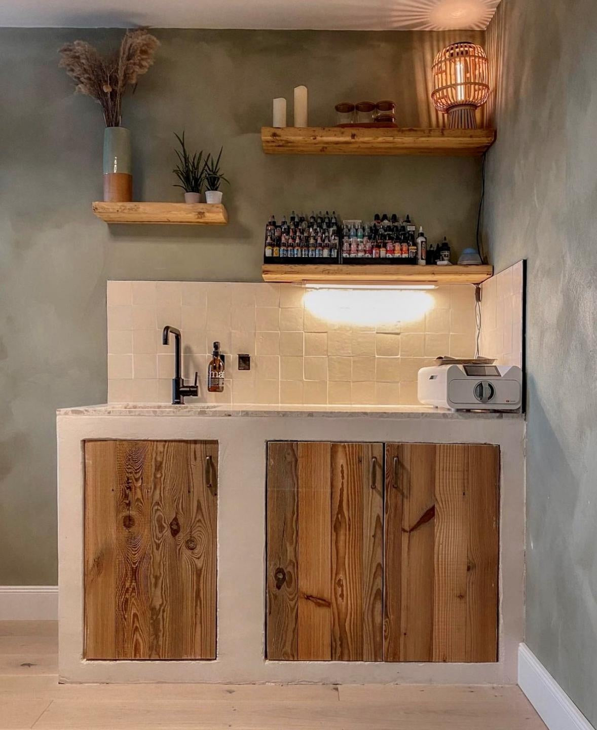 De Tegel BV Zellige Alhambra nr 29 Ivoire 10x10 cm, afname per doos van 1 m²