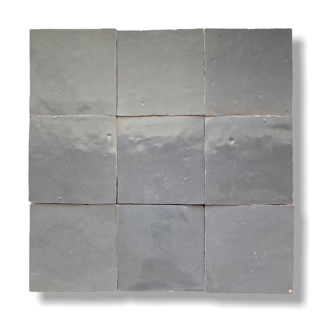 De Tegel BV Zellige Alhambra nr 63 Gris Souris 10x10 cm, afname per doos van 1 m²
