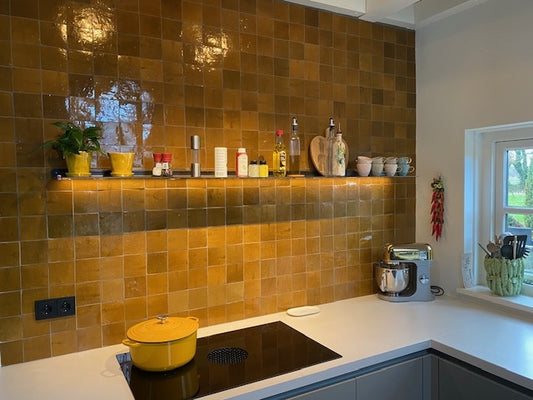 De Tegel BV Zellige Alhambra nr 20 Brun 10x10 cm, afname per doos van 1 m²