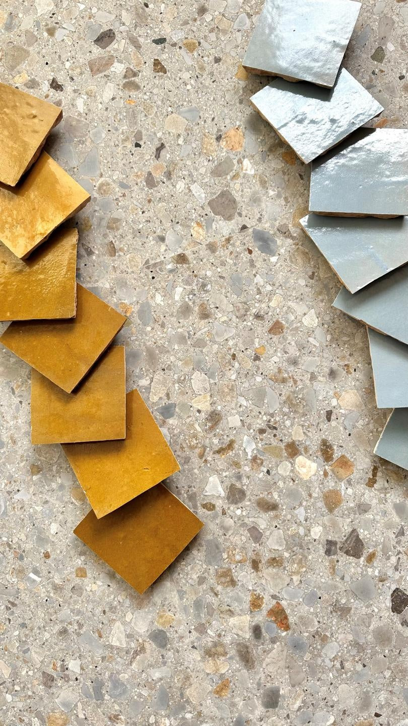 De Tegel BV Terrazzo Collezione Sassi La Rocca 60x60x2 cm, afname per tegel van 0,36 m²