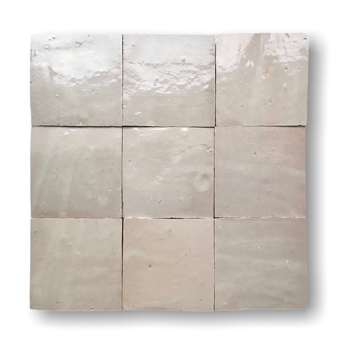 De Tegel BV Zellige Alhambra nr 22 Sable 10x10 cm, afname per doos van 1 m²