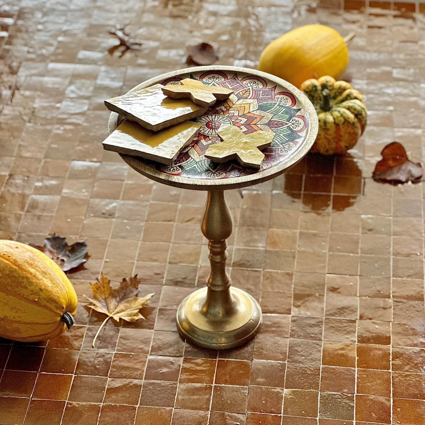 De Tegel BV Zellige Alhambra nr 13 Marron 10x10 cm, afname per doos van 1 m²