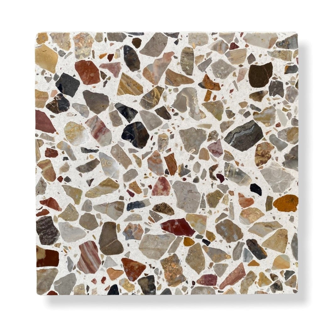 De Tegel BV Terrazzo Collezione Sassi Bologna 60x60x2 cm, afname per tegel van 0,36 m²