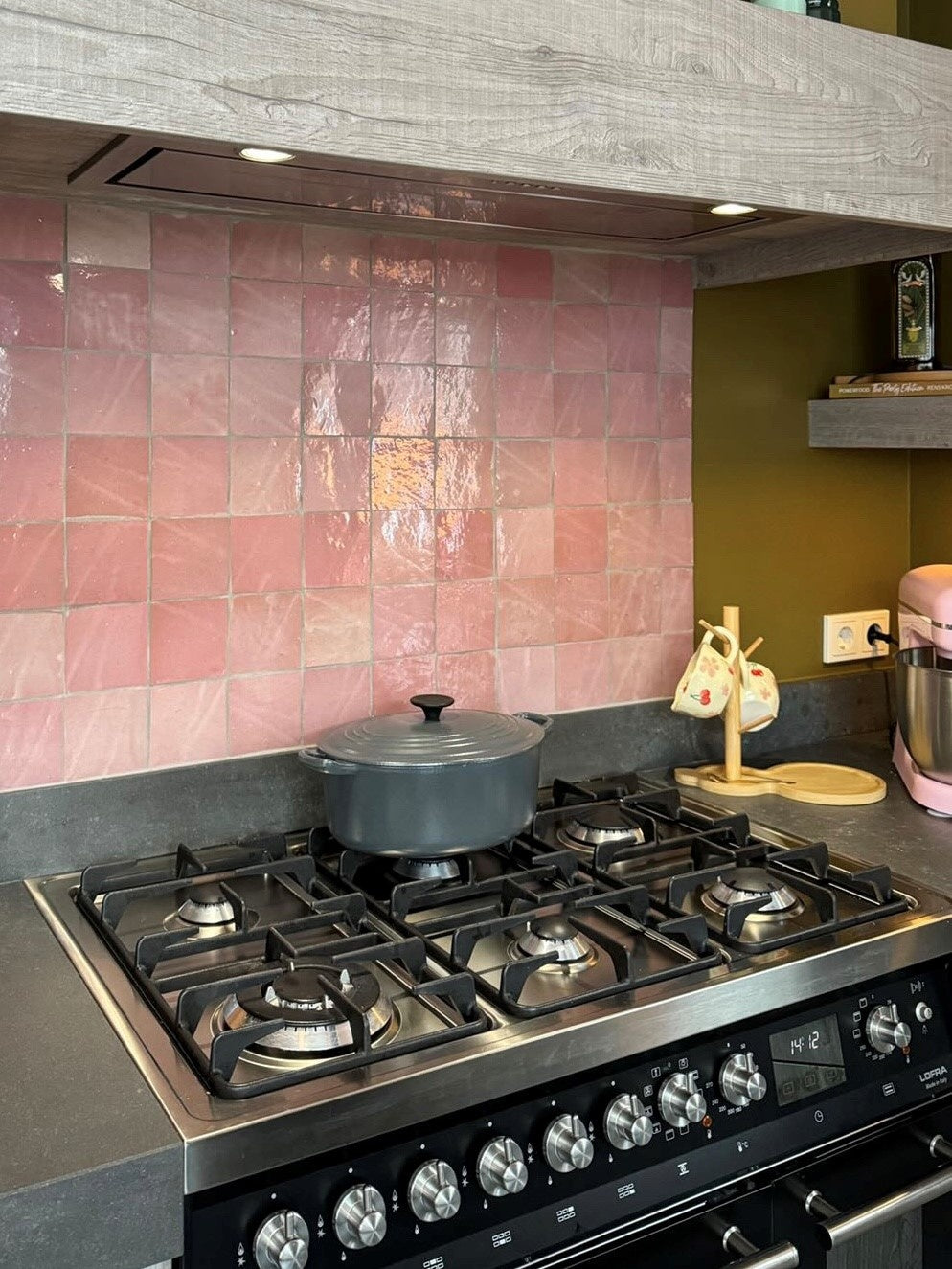 De Tegel BV Zellige Alhambra nr 05 Rose 10x10 cm, afname per doos van 1 m²