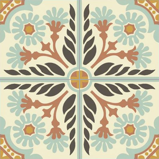 Cementtegel Patroon Bella 1461 20x20x1,6 cm 0,48 m²