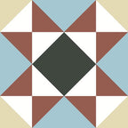 Cementtegel Patroon Victorian Westminster Blue 2 14x14x1.6 cm a 0,24 m²