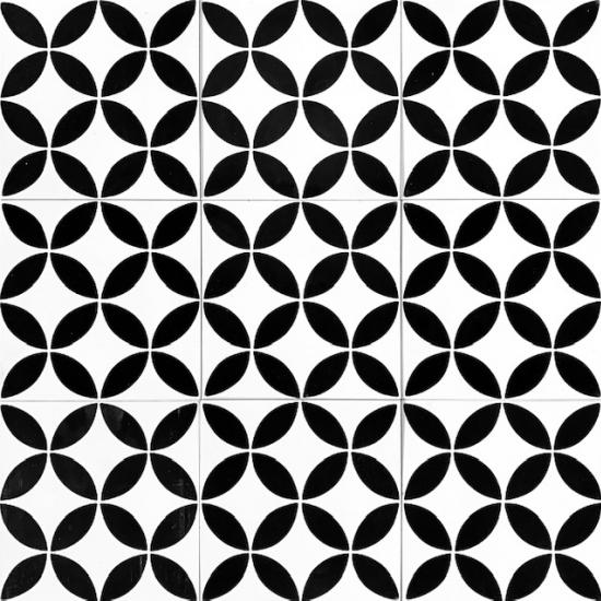 Cementtegel Patroon Clover 1081 20x20x1.6 cm a 0,48 m²