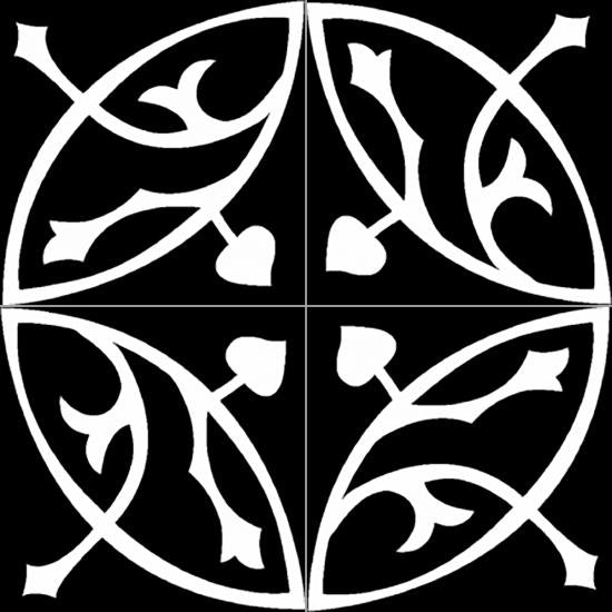 Cementtegel Patroon Circle 8181 20x20x1.6 cm 0,48 m²