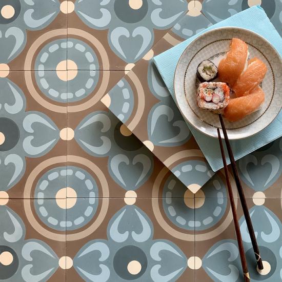 Cementtegel PIP Studio Pearl Heart 20x20x1.2 cm a 0,64 m²