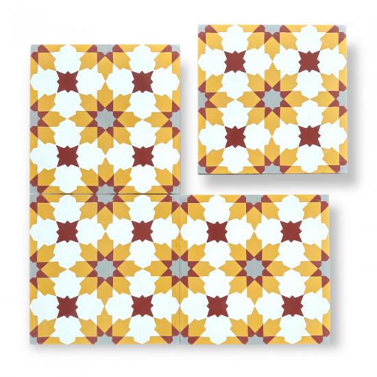 Cementtegel Patroon Safi 8722 20x20x1.6 cm a 0,48 m²