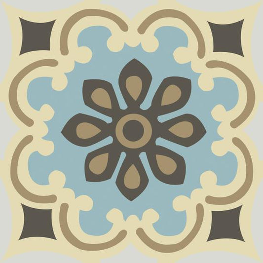 Cementtegel Patroon Uma 1382 14x14x1.6 cm a 0,24 m²