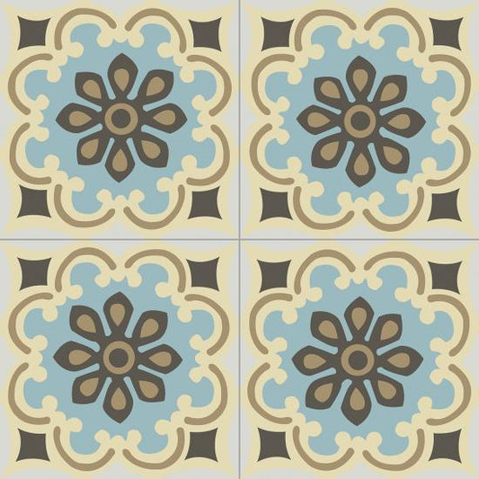 Cementtegel Patroon Uma 1382 14x14x1.6 cm 0,24 m²