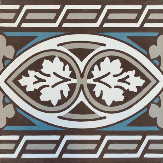 Cementtegel Patroon Leaf Line 8499 20x20x1.6 cm 0,48 m²