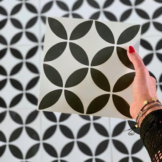 Cementtegel Patroon Clover 1081 20x20x1.6 cm a 0,48 m²