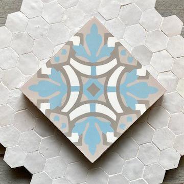 Cementtegel Patroon Oda 8256 14x14x1.6 cm a 0,24 m²